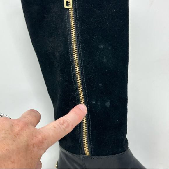 Coach Bailey Safari Boot - Leather & Shearling SUEDED Long Boot - Picture 12 of 14